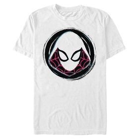 Marvel Büyük ve Uzun Klasik Gwen Rozet White Erkek T-shirt