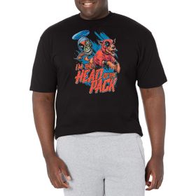 Marvel Büyük ve Uzun Klasik Kafa Çantası Üst Kısa Kollu Siyah Erkek T-shirt
