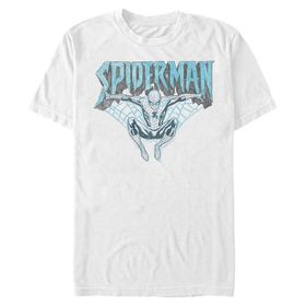 Marvel Büyük ve Uzun Klasik Kalem Ağı White Erkek T-shirt