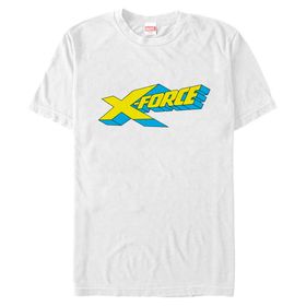 Marvel Büyük ve Uzun Klasik Kalın Logo White Erkek T-shirt