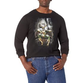 Marvel Büyük ve Uzun Klasik Loki Üst Kısa Kollu Siyah Erkek T-shirt