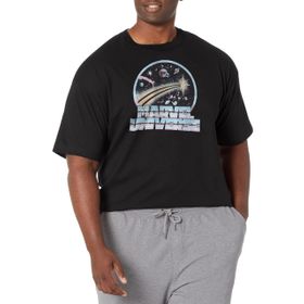 Marvel Büyük ve Uzun Klasik Marv Universe Üst Kısa Kollu Siyah Erkek T-shirt