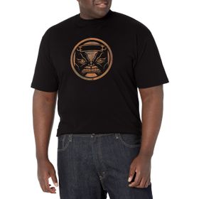Marvel Büyük ve Uzun Klasik Modok Turuncu Üst Kısa Kollu Siyah Erkek T-shirt