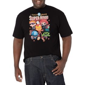 Marvel Büyük ve Uzun Klasik Öğretim 6. Sınıf Üst Kısa Kollu Siyah Erkek T-shirt