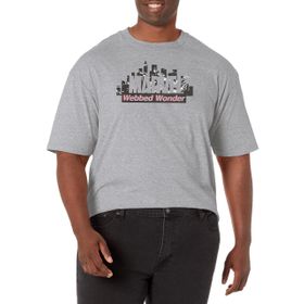 Marvel Büyük ve Uzun Klasik Örgülü Wonder Athletic Heather Erkek T-shirt