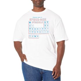 Marvel Büyük ve Uzun Klasik Örümcek Simgeleri White Erkek T-shirt