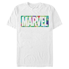 Marvel Büyük ve Uzun Klasik Renkli White Erkek T-shirt