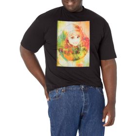 Marvel Büyük ve Uzun Klasik Sincap Kız Portresi Üst Kısa Kollu Siyah Erkek T-shirt