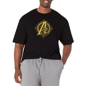 Marvel Büyük ve Uzun Klasik Steampunk Yenilmezlik Üst Kısa Kollu Siyah Erkek T-shirt