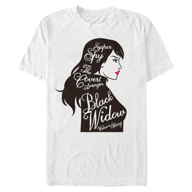 Marvel Büyük ve Uzun Klasik Süper Casus White Erkek T-shirt