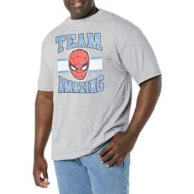 Marvel Büyük ve Uzun Klasik Takım İnanılmaz Athletic Heather Erkek T-shirt