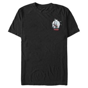 Marvel Büyük ve Uzun Klasik Thor Rozet Üst Kısa Kollu Siyah Erkek T-shirt