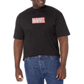 Marvel Büyük ve Uzun Klasik Tuğla Üst Uzun Kollu Siyah Erkek T-shirt