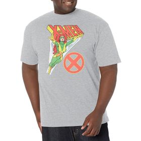 Marvel Büyük ve Uzun Klasik Üst Kısa Kollu Siyah Erkek T-shirt