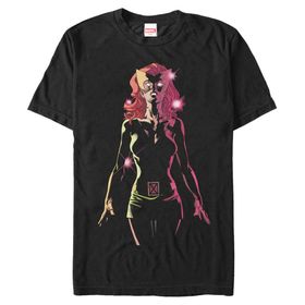 Marvel Büyük ve Uzun Klasik Üst Kısa Kollu Siyah Erkek T-shirt
