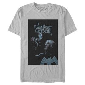 Marvel Büyük ve Uzun Klasik Venom Face White Erkek T-shirt