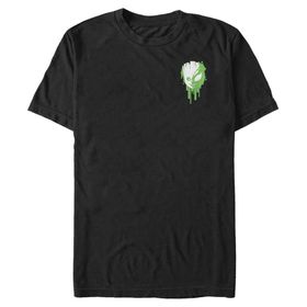 Marvel Büyük ve Uzun Klasik Venomize Groot Rozet Üst Kısa Kollu Siyah Erkek T-shirt