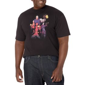 Marvel Büyük ve Uzun Klasik X-Force Üst Kısa Kollu Siyah Erkek T-shirt