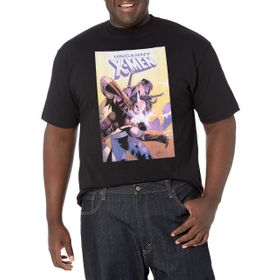 Marvel Büyük ve Uzun Klasik X Üst Kısa Kollu Siyah Erkek T-shirt