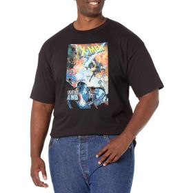 Marvel Büyük ve Uzun Klasik X Üst Kısa Kollu Siyah Erkek T-shirt