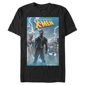 Marvel Büyük ve Uzun Klasik X Üst Kısa Kollu Siyah Erkek T-shirt