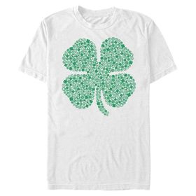 Marvel Büyük ve Uzun Klasik Yonca Simgesi White Erkek T-shirt