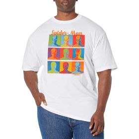 Marvel Büyük ve Uzun Örümcek Tablolar White Erkek T-shirt