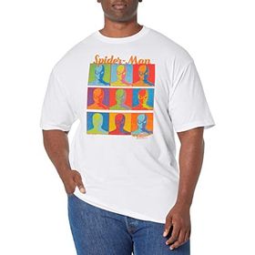 Marvel Büyük ve Uzun Örümcek Tablolar White Erkek T-shirt