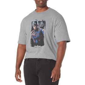 Marvel Büyük ve Uzun Şapka Afiş Athletic Heather Erkek T-shirt
