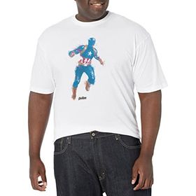 Marvel Büyük ve Uzun Şapka Boya White Erkek T-shirt