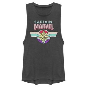 Marvel Captain Logolu Kolsuz Charcoal Kadın Atlet