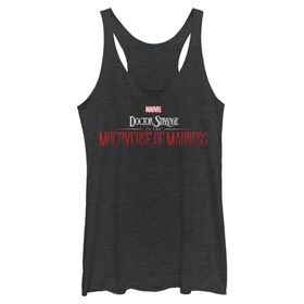 Marvel Doctor Strange Mom Racerback Black Heather Kadın Atlet