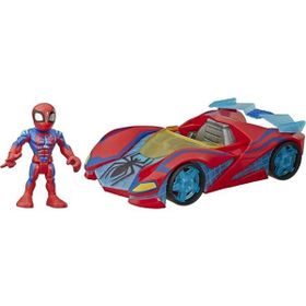 Marvel E7932 Süper Hero Adventures Spiderman ve Web Racer