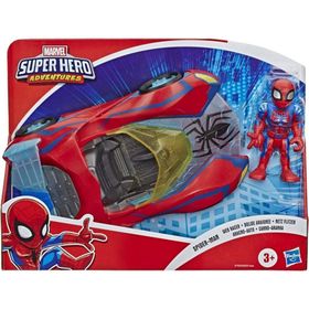 Marvel E7932 Süper Hero Adventures Spiderman ve Web Racer