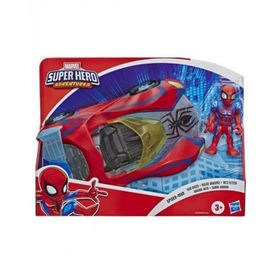 Marvel E7932 Süper Hero Adventures Spiderman ve Web Racer