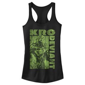 Marvel Eternals Kro the Deviant Portrait Junior Racerback Black Kadın Atlet