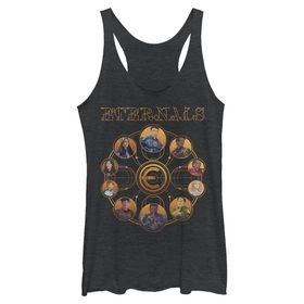 Marvel Eternals Soyut Sarma Üç Karışım Black Heather Kadın Atlet