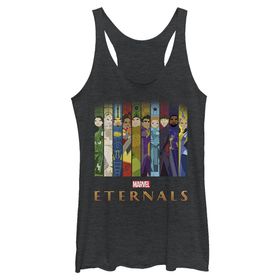 Marvel Eternals Takım Sırası Posteri Küçükler Üç Karışım Black Heather Kadın Atlet