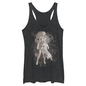 Marvel Eternals Thena Tonal Portre Üç Karışım Black Heather Kadın Atlet