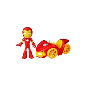 Marvel F7458 Spidey And His Amazing Friends Araç ve Figür Iron Man