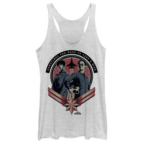Marvel Fly Girls Racerback White Heather Kadın Atlet