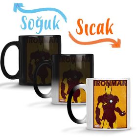 Marvel Ironman Sihirli Porselen Kupa