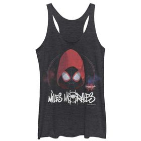 Marvel Kapüşonlu Miles Racerback Black Heather Kadın Atlet