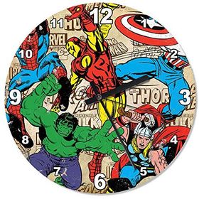 Marvel Karakterleri Mutafak Tipi Duvar Saati