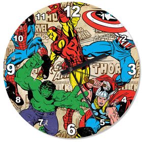 Marvel Karakterleri Mutafak Tipi Duvar Saati