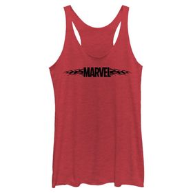 Marvel Klasik Alevli Racerback Red Heather Kadın Atlet