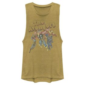 Marvel Klasik Avengers Beach Kolsuz Gold Heather Kadın Atlet