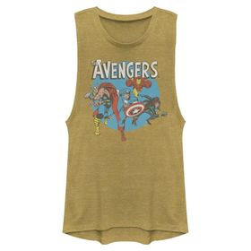 Marvel Klasik Avengers Beach Kolsuz Gold Heather Kadın Atlet