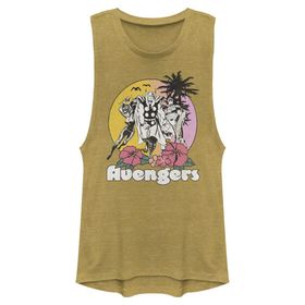 Marvel Klasik Avengers Beach Kolsuz Gold Heather Kadın Atlet