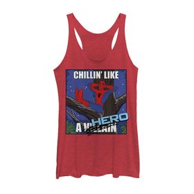 Marvel Klasik Chillin Hero Racerback Red Heather Kadın Atlet